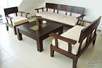 Modern Office Wooden Sofa Set