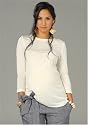 Women's Lauren Kiyomi Crewneck Viscose 3/4 Sleeve Tee (Maternity) - More Colors Available