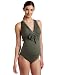 PEZ D'OR Women's Maternity Bathing Beauty Maillot - Love Boat, Khaki, Medium
