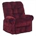 Omni Pow'r Lift Full Lay-Out Chaise Recliner in Chianti