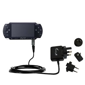 International Wall AC Charger for the Sony PSP-1001 Playstation Portable - Gomadic Brand w ... by Gomadic for the PSP-1001 Playstation Portable