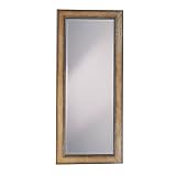 Antique Brown Crackle Finish Leaning Mirror By Coaster Furniture