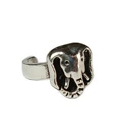 Elephant Head Sterling Silver Ear Cuff