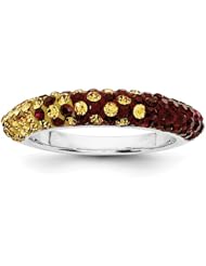 Sterling Silver Swarovski Elements Ames Spirit Domed Ring