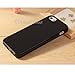 iPhone 5 & 5S Jelly Case, ANLEY Candy Fusion Series - [1.5mm Slim Fit] [Shock Absorption] Classic Jelly Silicone Case Soft Cover for iPhone 5 & 5S (Solid Black) + Free Screen Protector