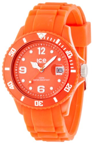 Ice-Watch SW.TAN.U.S.12 - Reloj analógico de cuarzo unisex con correa de silicona, color naranja