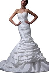 Mermaid  Beaded Taffeta Floor Length Evening Dress  With Ruffles