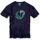 Dallas Mavericks '47 Brand Navy Retro Logo Scrum T-Shirt