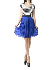 Striped Print Flared-Skirt Spring Summer Fall Winter Acrylic/Cotton/Nylon/Polyester/Rayon/Spandex/Wool/Knit Short Sleeves  Dress