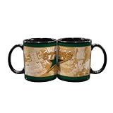 NHL Dallas Stars 11-Ounce Black Nostalgic Mug (2 Pack)