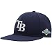 New Era Tampa Bay Rays Navy Blue 2008 MLB American League Champions World Series On Field Fitted Hat