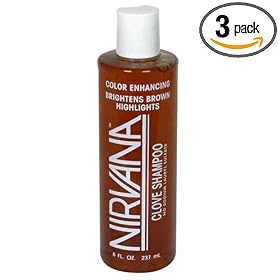 Nirvana Clove Shampoo, 8 fl oz (237 ml) (Pack of 3) by Nirvana