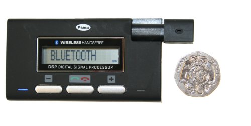 Pama MICRON - Mini Bluetooth Portable Handsfree Car Kit with Caller ID, Phonebook and MultiPoint Technology