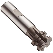 Niagara Cutter CCS150 Concave Radius Shank Type Cutter, High Speed Steel, Uncoated (Bright), Weldon Shank, 3/4" Cutter Diameter, 6 Flutes, 3/32" Radius, 0.375" Width