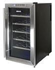 NewAir AW-181E Space Saver 18 Bottle Thermoelectric Wine Cooler, Stainless Steel