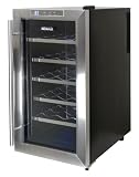 NewAir AW-181E Space Saver 18 Bottle Thermoelectric Wine Cooler, Stainless Steel