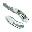 Silver Scorpion Pocket Knife Tactical Folder (fls)