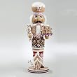 16" Gingerbread Kisses Chef with Cookies Decorative Wooden Christmas Nutcracker