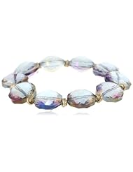 Kenneth Cole New York "Modern Tanzanite" Faceted Bead Stretch Bracelet, 7.5"