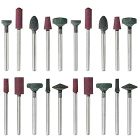 Buy 20pc Mounted Stone Grinding Bit Set - Fits Dremel by TJ now!