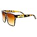 Large Oversized Retro Fashion Square Flat Top Sunglasses