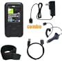 6 Piece Value Combo Accessory Bundle Kit: Black Silicone Skin Case Cover + Ca...