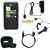 6 Piece Value Combo Accessory Bundle Kit: Black Silicone Skin Case Cover + Car Charger + Travel Charger + USB Data Sync Cable + Armband + Belt Clip for Sony Walkman S615/S616/S618/S716/S718 Series MP3 Player