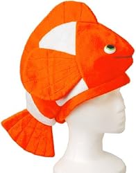 18" Stuffed Plush Nemo Clown Fish Hat Costume Party Cap