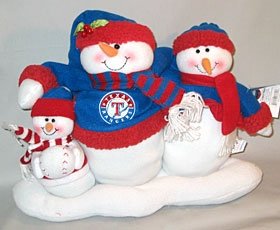 Texas Rangers Table Top Snow Family