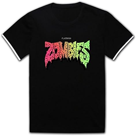 Shhdg Flatbush Zombies Fan Art Symbol Man Mercerized Cotton T Shirts Black L