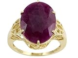14KT 11.50CT RUBY SOLITAIRE RING RUBY FROM INDIA