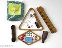 Pool Table Billiard Accessory Kit With Cue & Ball Racks
