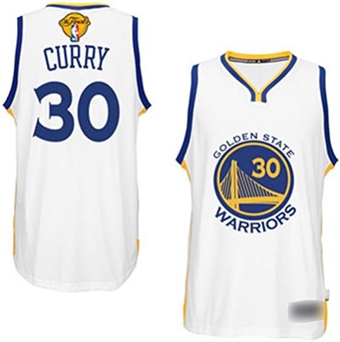 2016 Final Warriors 30 Stephen Curry Swingman Customized White men`s Jersey SIZE XL