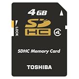 Toshiba 4GB SDHC Memory Card - Black