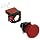 Omron A22E-M-01 Emergency Stop Operation Unit and Switch, Screw Terminal, IP65 Oil-Resistant, Non-Lighted, Push-Lock Turn-Reset Operation, Red, 40mm Diameter, Single Pole Single Throw Normally Closed Contacts
