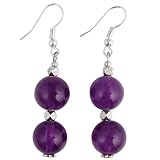 Handmade Amethyst & Silver Earrings