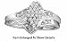 Stunning White Gold Diamond Cluster Ring ** Special Sale **