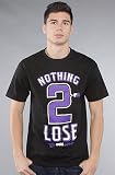 DGK The Nothing 2 Lose Tee in Black & Purple,T-shirts for Men