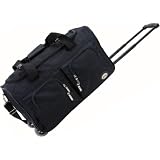 Rockland Luggage Rolling 22 Inch Duffle Bag, Black, One Size