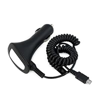 GTMax Premium Rapid 2000MAH Micro-USB Car Charger Vehicle Power Adapter with Blue LED For Cell Phone, Smartphone, Motorola Xoom Tablet, Samsung Galaxy S3/S III and Other Android Window Mobile Phone
