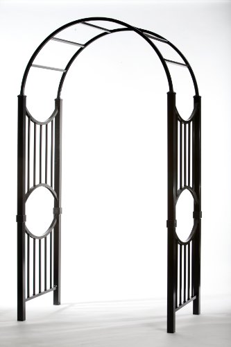 Manchester ARBORSPEC2BL Specrail Aluminum Garden Arbor Kit, 96 by 47 by 38-Inch, Black On Sale