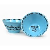 Chicks Dig You Cereal Bowl - Blue