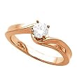 14K Rose Gold Diamond Solitaire Engagement Ring - 0.40 Ct.