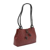 Magid Classic Matte Straw Four-Poster Shoulder Bag,Red,one size Reviews