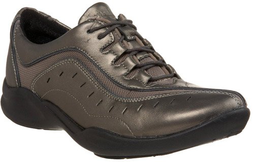 Women's Clarks WAVE.WHEEL Lace Up Sneakers PEWTER 9 N