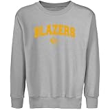 NCAA UAB Blazers Youth Steel Logo Arch Crew Neck Fleece Sweatshirt