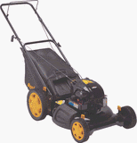 Poulan Pro PR600N21RH 21-Inch Side Discharge/Mulch/Bag Push Mower with 6 HP Briggs & Stratton Engine, High Rear Wheels and 5 Height Settings (Non-CARB Compliant)