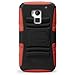 i-Blason for HTC One MAX (5.9 Inch Display) Prime Series Dual Layer Armored Hybrid Case with Kick Stand (Red)