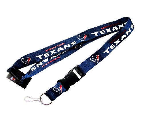 Houston Texans Clip Lanyard Keychain Id Holder Ticket - Blue