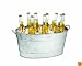 Tablecraft Remington Collection Galvanized Steel Beverage Tub, 9-1/2-Inch by 14-1/2-Inch by 23-Inch